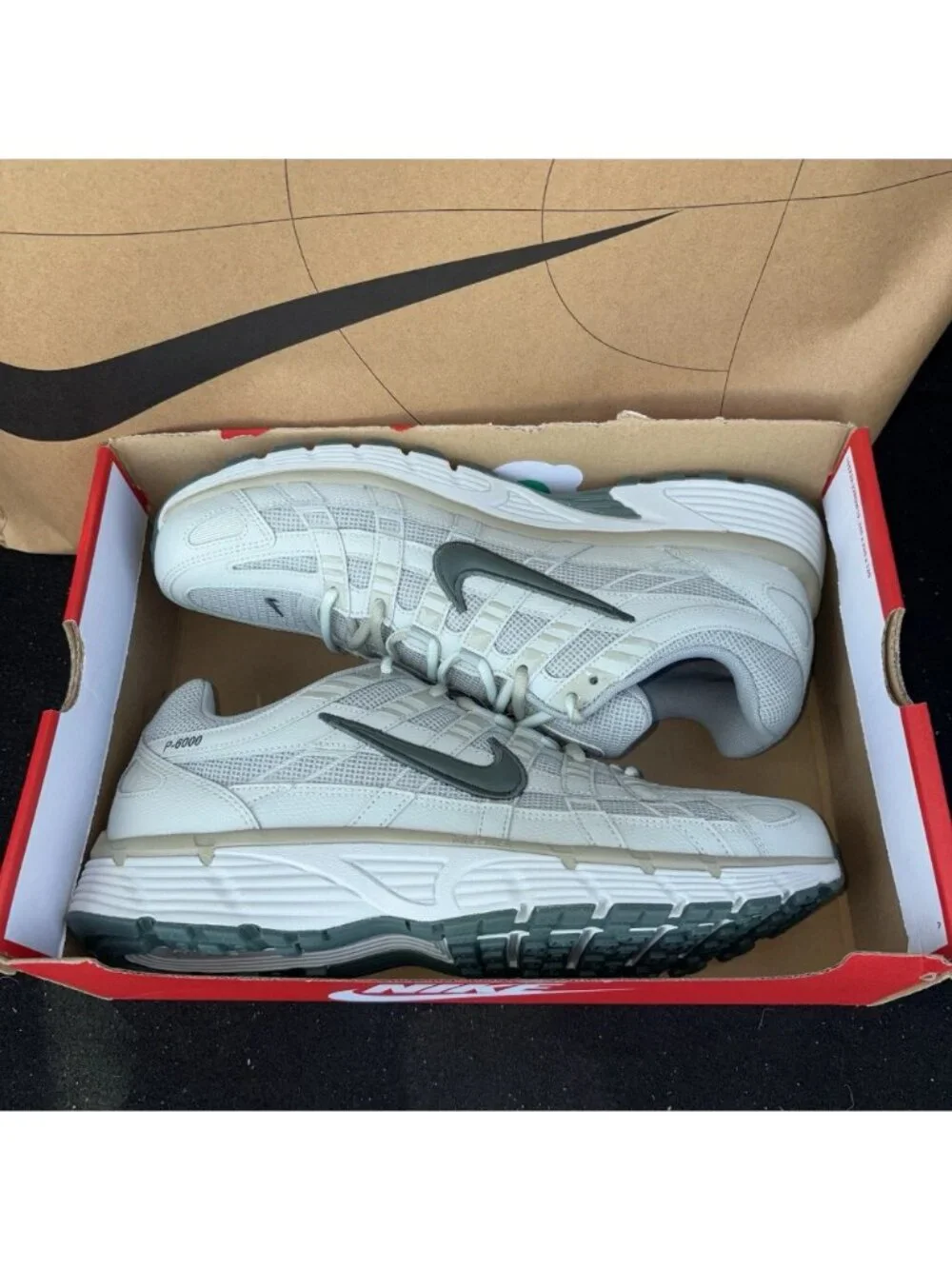 NEW Nike P-6000 PRM IH8042 002 Light Pumice Camo Green Men Size 12.5